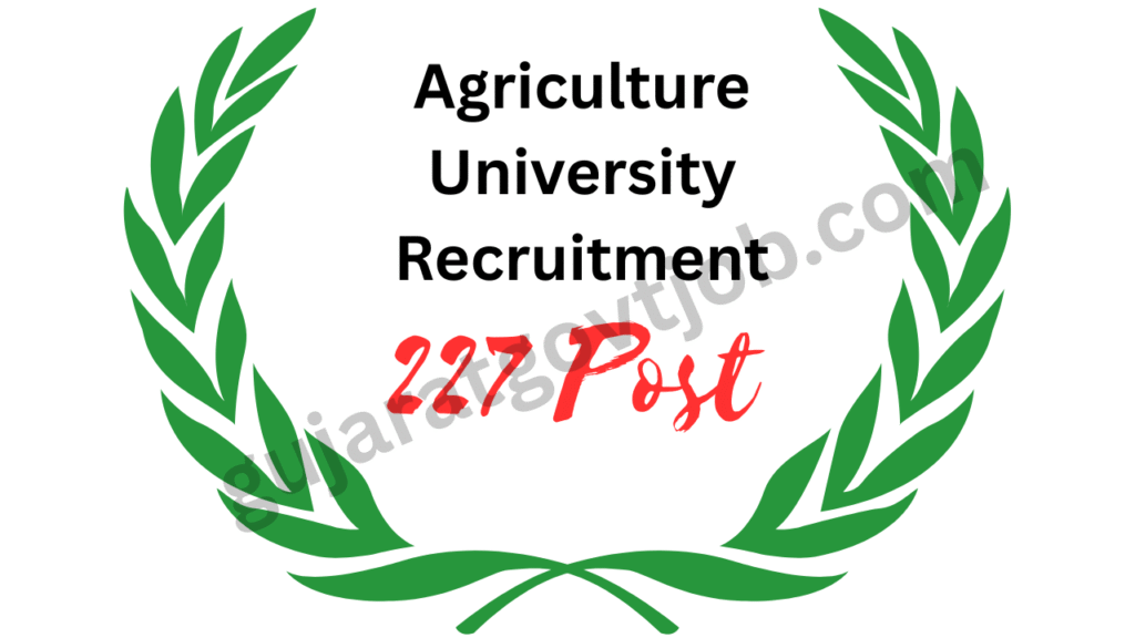 Agriculture University Junior Clerk