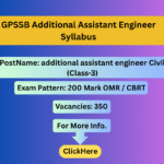 Additional Assistant Engineer Civil