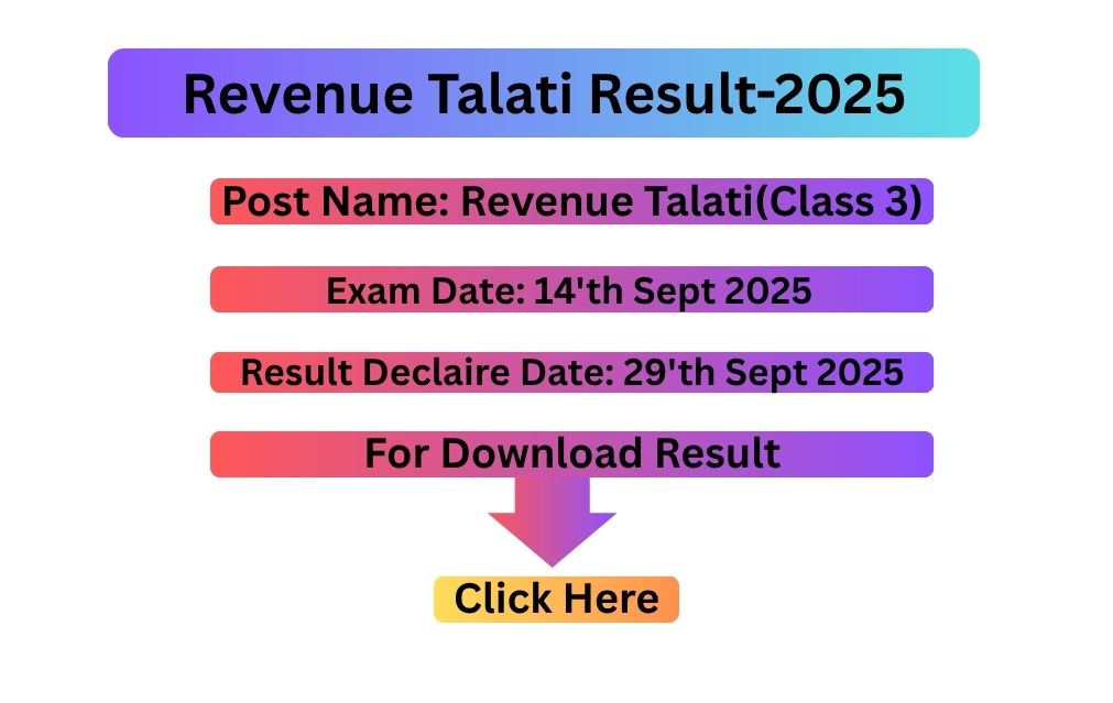 Revenue Talati Result-2025 Talati Result