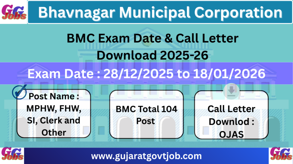 BMC Exam Date, Call Letter