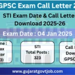 STI Exam Call Letter