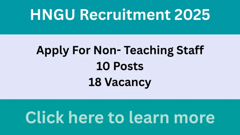 HNGU Recruitmrnt 2025