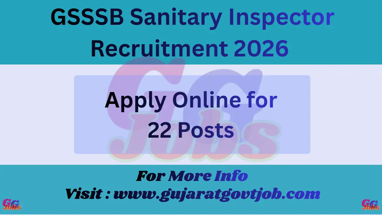 GSSSB SI Bharti 2026