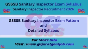 Sanitary Inspector Syllabus