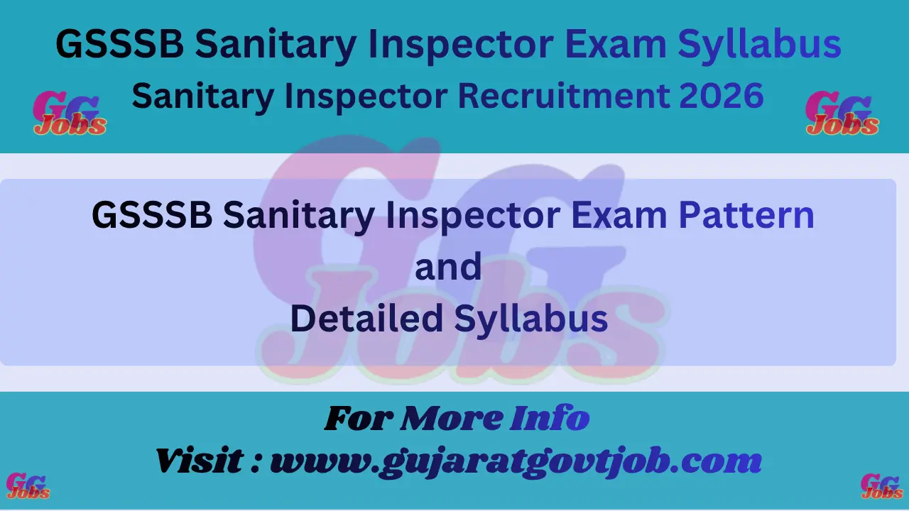 Sanitary Inspector Syllabus