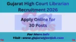 Gujarat High Court Librarian Recruitment 2026